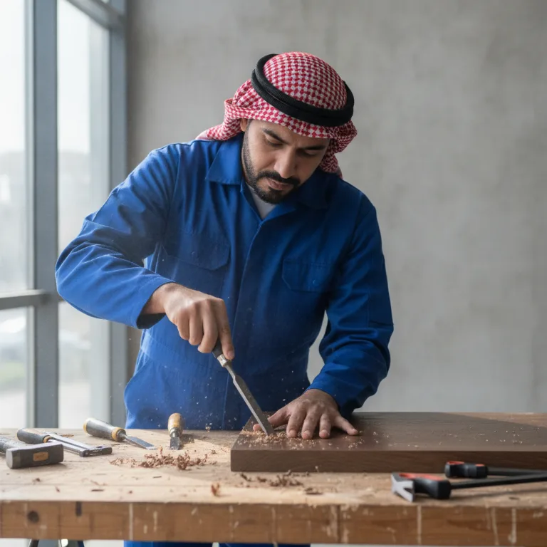 نجار خدمة في مدينة خليفة